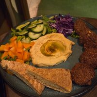 Falafel salad. Dont recommend. at Culture Box cafe in Fes