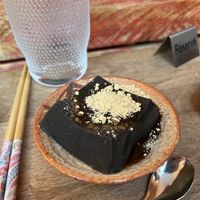 Gomadofu sesame noir  at Wabi Sabi in Liege