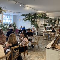 Inside  at maman in Princeton