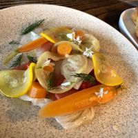 Pickled vegetables   at Lovage  in Newcastle Upon Tyne