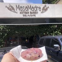 Very nice vegan blueberry cookie  at Masamadre Sourdough Bakery in Guatemala City