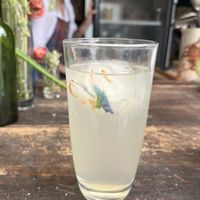 Lemonade with flower cubes😄 at Georgina's Goods  in Guatemala City