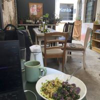 Purple pasta dish at Georgina's Goods  in Guatemala City