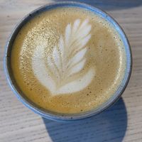 Oat milk latte  at Arvo Coffee in Toronto