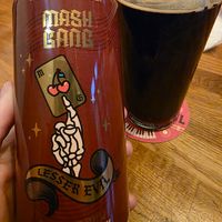 Mash Gang having a nice vegan 0% can for the win at Vocation & Co in Hebden Bridge