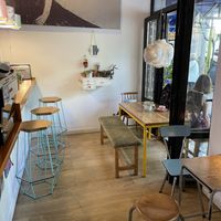 Inside  at Café Cometa in Barcelona