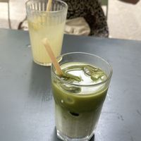   Iced matcha and ginger lemonadee  at Café Cometa in Barcelona
