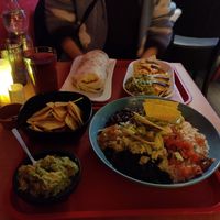 Rice bowl and burrito at Lacocina in Strasbourg