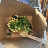 The vegan version of the Raven sandwich, ordered for dine in at The Café HOT in Burlington