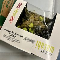 Seaweed salad  at Wasabi - Victoria Station in London