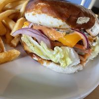 Cheese burger   at Buddha Belly Burger in Sacramento
