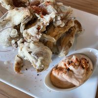 Oyster mushrooms mmmm  at Buddha Belly Burger in Sacramento