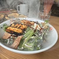 Smoked BBQ Tofu saladd #Veganuary at Buddha Belly Burger in Sacramento