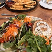 Delicious Lion’s mane mushroom burger!   at Buddha Belly Burger in Sacramento