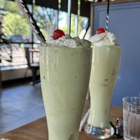 Avocado shakes   at Buddha Belly Burger in Sacramento