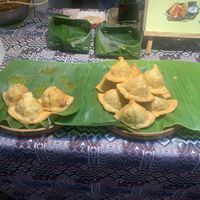 Samosas on display   at Hommie Samosas - Nimman in Chiang Mai