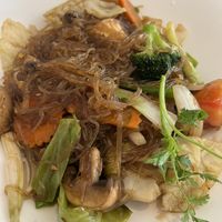 Noodle stir fry   at Charm Thai Eatery in San Mateo