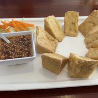 Tofu with dipping sauce   at Charm Thai Eatery in San Mateo