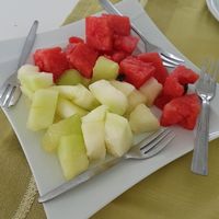 Leckereste Melone! at Pelagos Restaurant in Kos