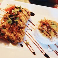 Main dish, tofu and peanuts at O Bali in Toulouse