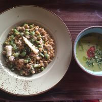 Main and starter at lunch  at L'Équilibriste in Lyon