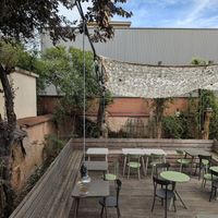 inside terrace at L'Équilibriste in Lyon