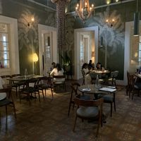 Inside   at Coromandel Cafe in Pondicherry