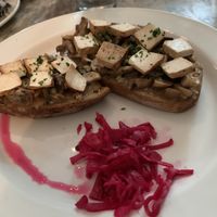 Mushroom golden toast. Surprisingly super tasty!  at Coromandel Cafe in Pondicherry