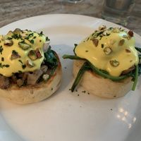 Vegan eggs Benedict. Not great    at Coromandel Cafe in Pondicherry