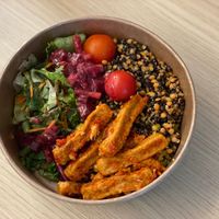 Vegan salad from Rewe, BER airportt  at BER - REWE - T1 in Berlin