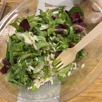 Salad (half eaten, sorry)  at BER - REWE - T1 in Berlin