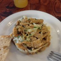 Salmorejo de no-carne at El Patio Cocina Vegana in Genalguacil