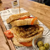 Vegan cheese & tomato sandwich (119 THB)  at Cheese Madness in Pai