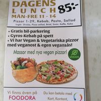 Speisekarte at Kruthuset in Oerebro