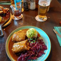Tempeh-Rouladen at DILL Vegan Gastronomie in Augsburg