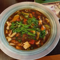 Tibetanische Suppe m. handgezogenen Nudeln at Tibet Family Bistro in Siegburg