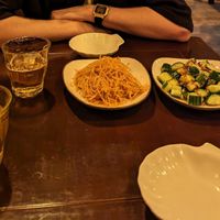 Kartoffelsalat und Gurken at Kongfu Chili in Berlin