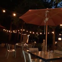 Patio at Dancing Bear Appalachian Bistro in Townsend