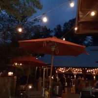 Patio at Dancing Bear Appalachian Bistro in Townsend