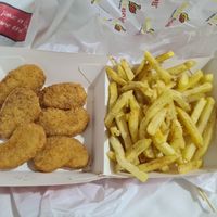 Nuggets and chips at Uncle BOB Fried Chicken Kundasang in Ranau