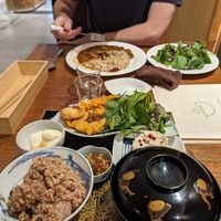 Veg curry with salad / small meal set at Zero Waste Kyoto in Kyoto