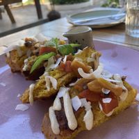 Vegan French toast  at Road Trip Eatery in Pecatu