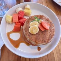 Vegan banana pancakes   at Ivy Cafe  in Gianyar