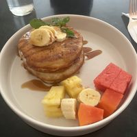 Vegan banana pancakes  at Ivy Cafe  in Gianyar