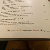 pad thai with vegetables menu description  at Mango Tree Cafe - SM North in Quezon City