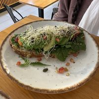 Avo toast  at Patchwork in Barcelona