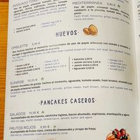 Menu page 2 at Patchwork in Barcelona