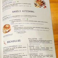 Menu page 3 at Patchwork in Barcelona