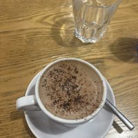 they have some vegan options and I love their hot chocolate wotb oat milk!  at Patchwork in Barcelona