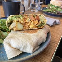 Vegan breakfast burrito   at East Road in Dublin